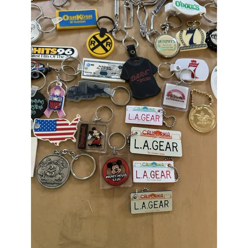 149 VTG COOL Keychains Bottle Openers Tools Advertisement LA Gear Beer Sears Etc
